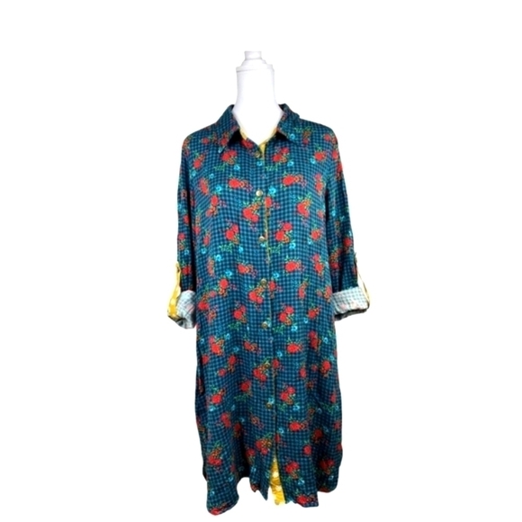 Matilda Jane S "Fa La La " dress has belt floral green - Picture 3 of 15